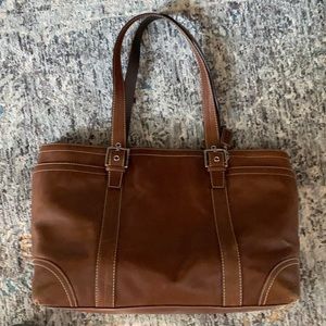 Coach leather tote